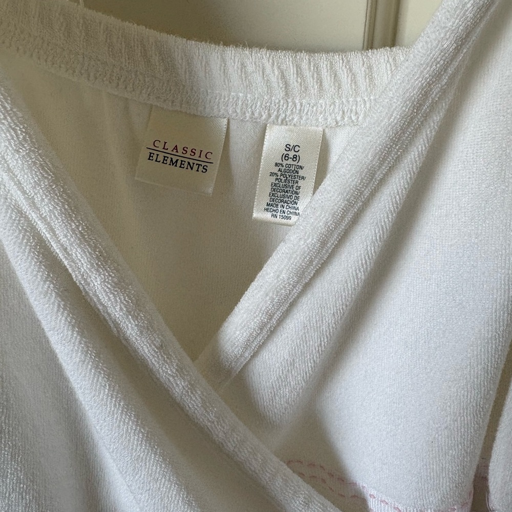 Classic Elements White Women's Robe - Picture 2 of 4